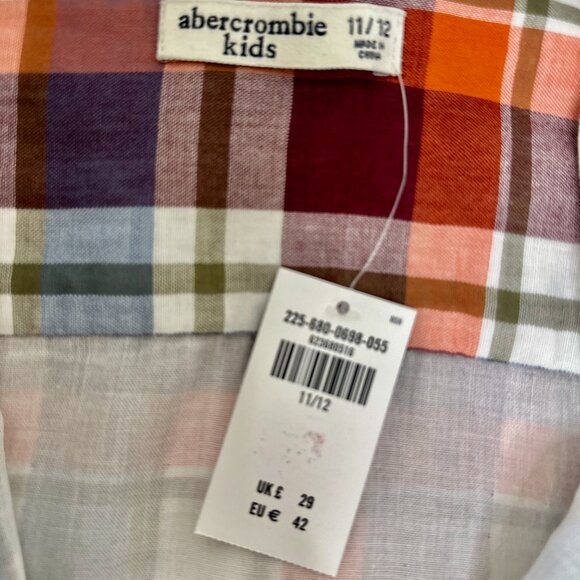 ABERCROMBIE KIDS BOYS LONG-SLEEVE BUTTON-DOWN SHIRT - Picture 9 of 9